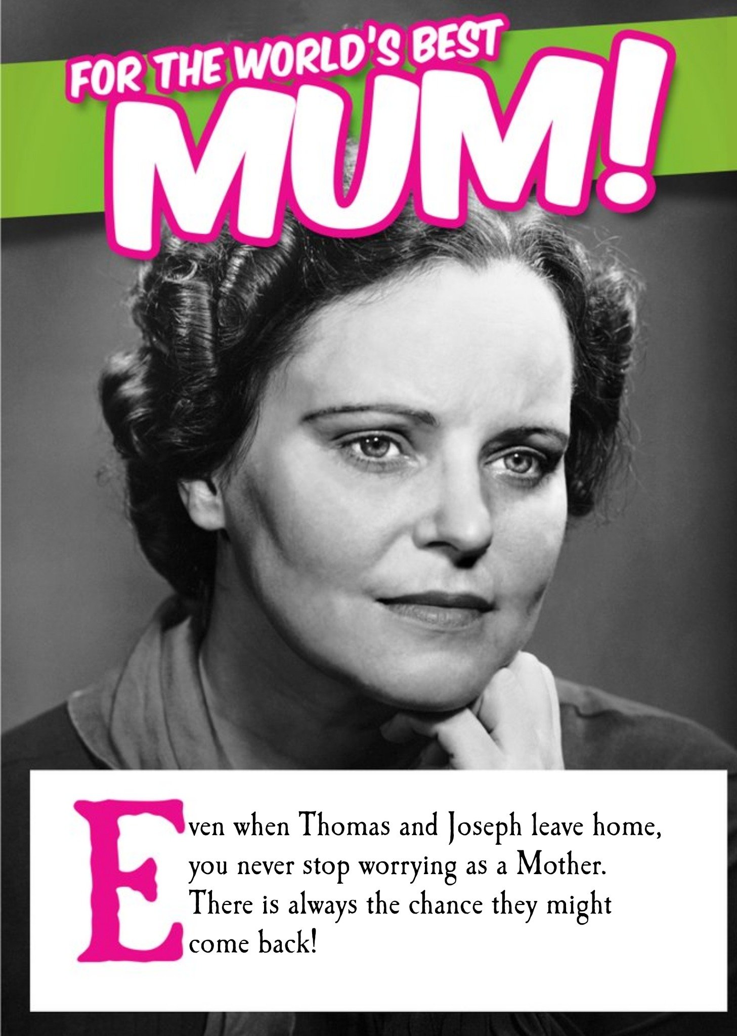 Moonpig Mother's Day Card - Mum - World's Best Mum, Large