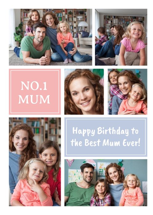 Birthday Card - Photo Upload Card - No.1 Mum