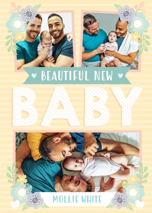 New baby card - Photo  upload