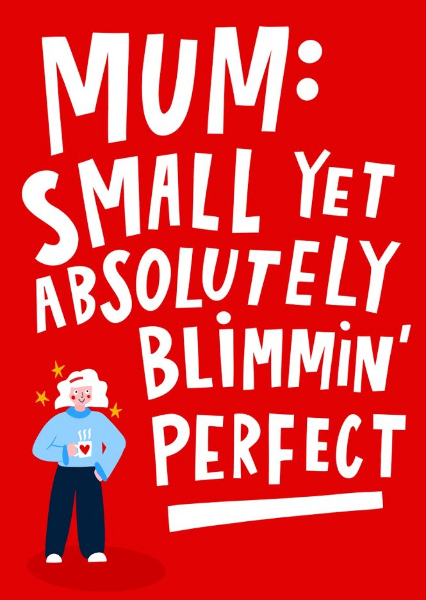Moonpig Lucy Maggie Red Typographic Mothers Day Card Ecard