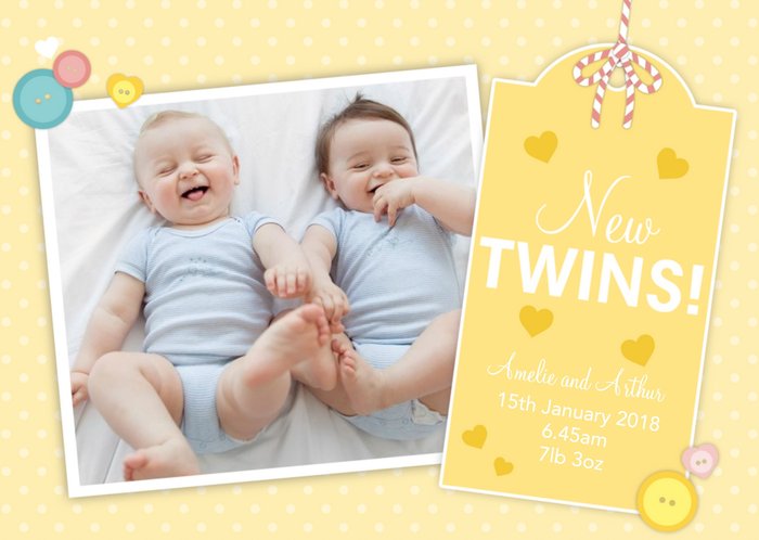 Photo Upload card - New Twins