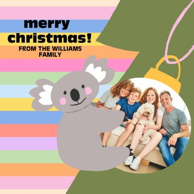 Brook Gossen Koala Bear Bauble Family Christmas Card