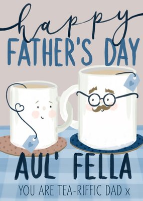 Okey Dokey Design Illustrated Happy Father's Day Aul' Fella Father's Day Card
