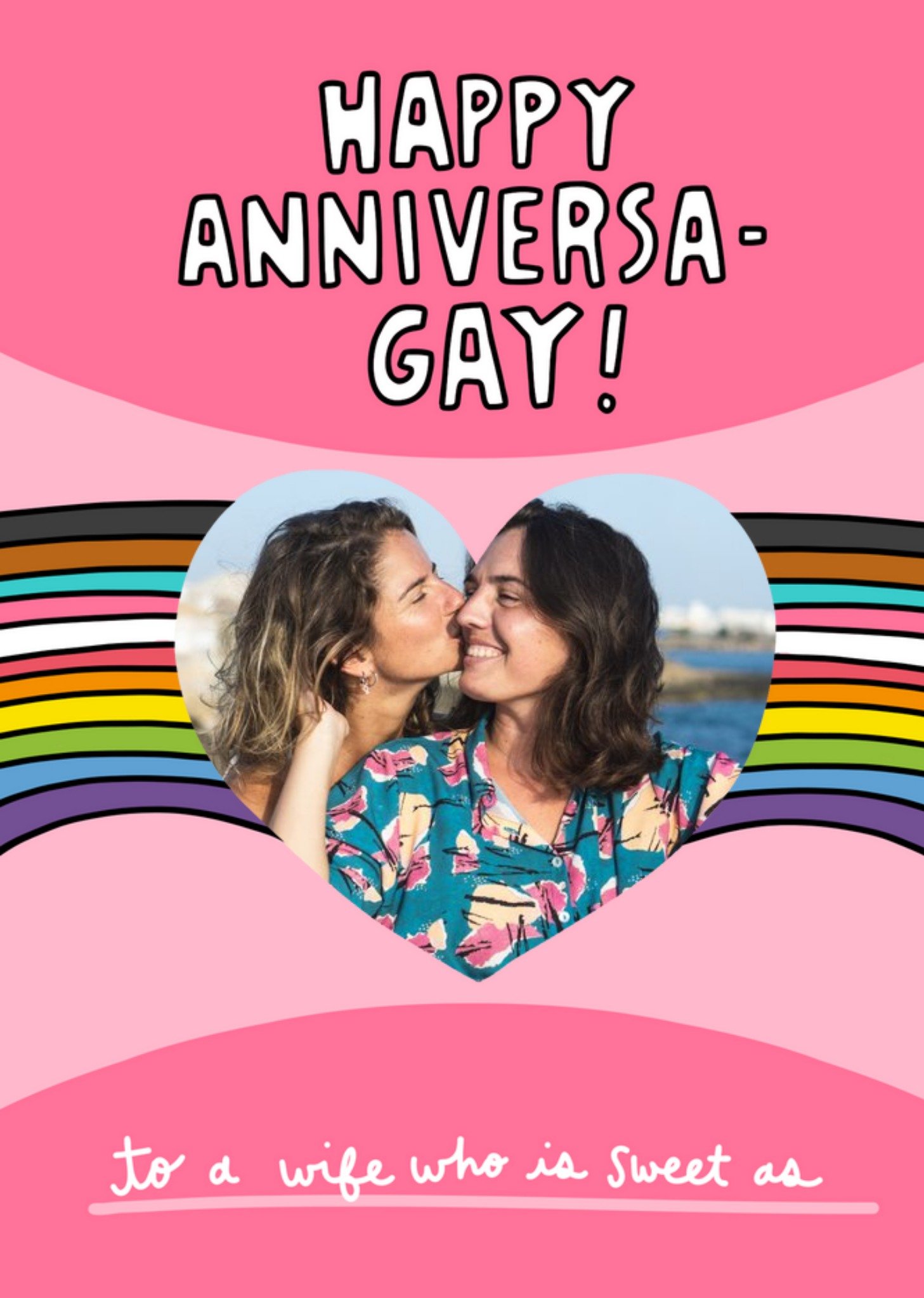 Angela Chick LGBTQ+ Anniversary Photo Upload Card Ecard