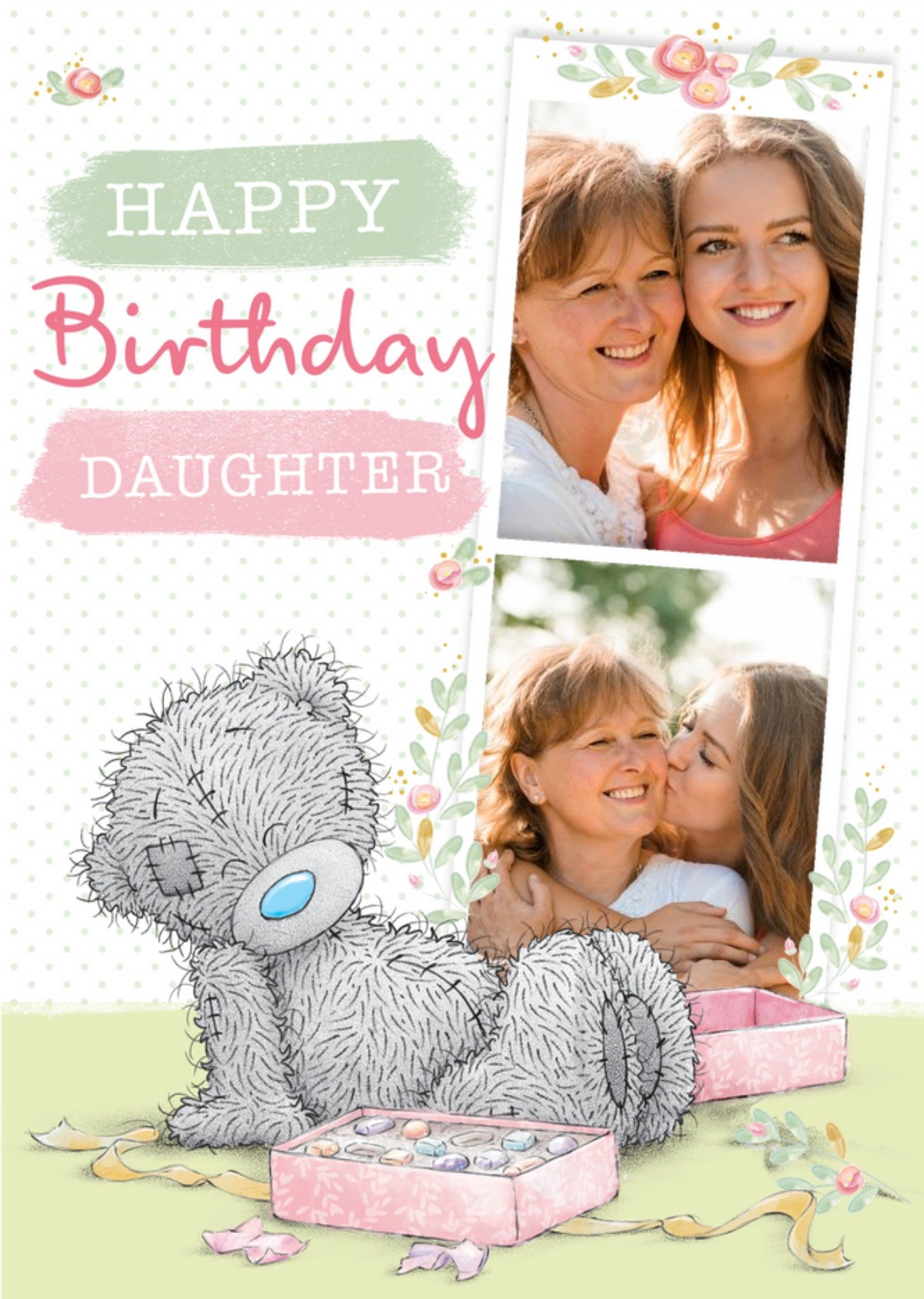 Me To You Daughter Birthday Card - Tatty Teddy - Photo Upload Card Ecard