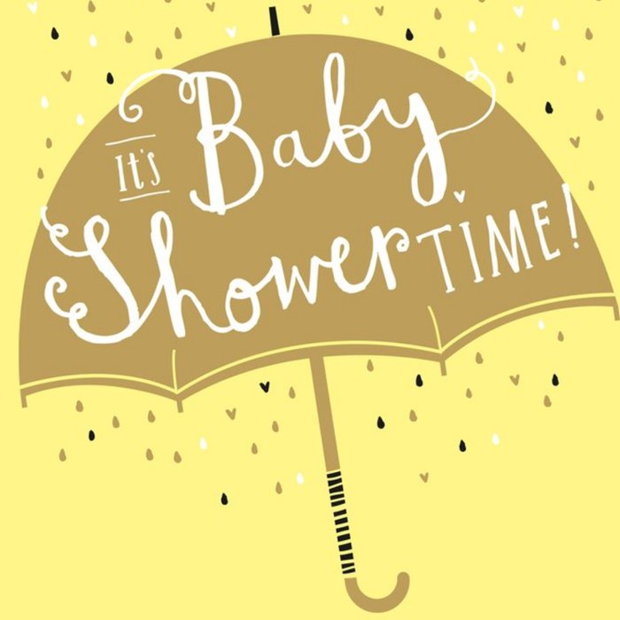 GUK Rain Umbrella Baby Shower Card