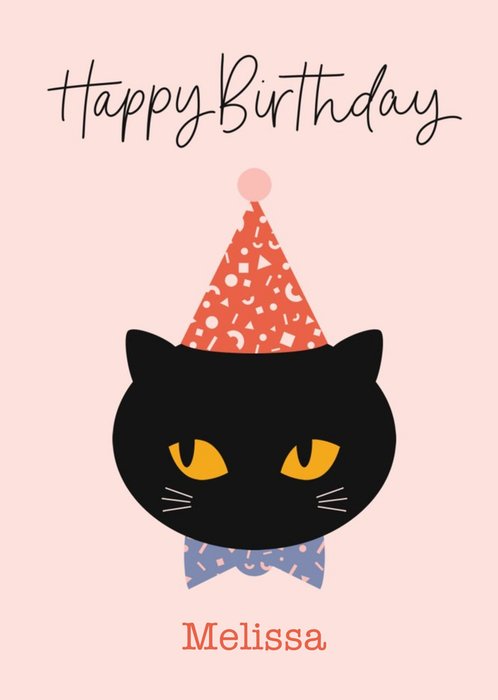 black cat happy birthday