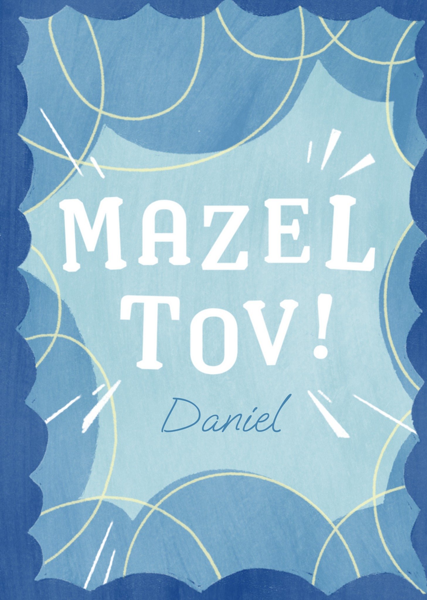 Moonpig Mazel Tov Hanukkah Card, Large