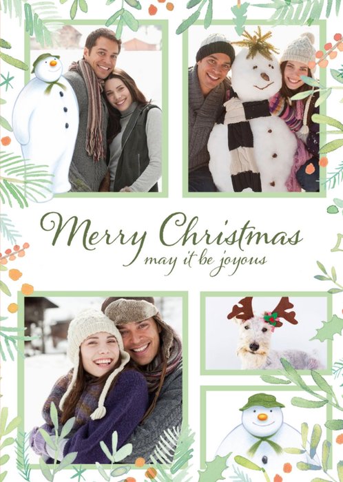 The Snowman Photo Upload Christmas Card