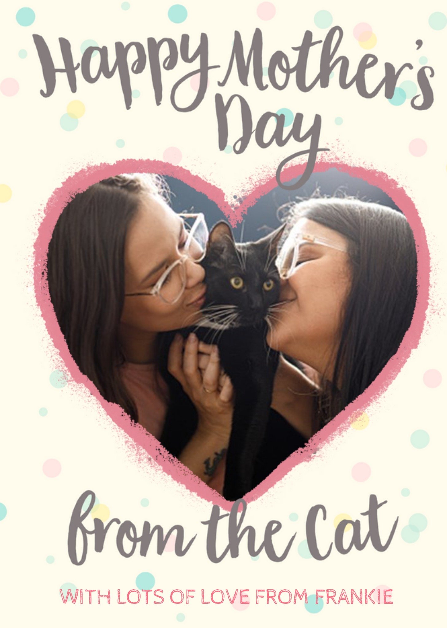 Mother's Day Card - From The Cat - Photo Upload Card