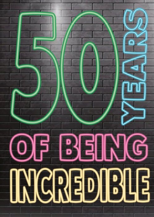 Cheeky Chops 50 Years Of Being Incredible Card