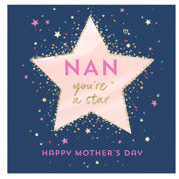 Nan You're a Star Mother's Day Card