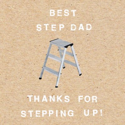 Funny Step Dad Father's Day Card