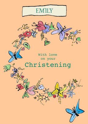 With love on your Christening card