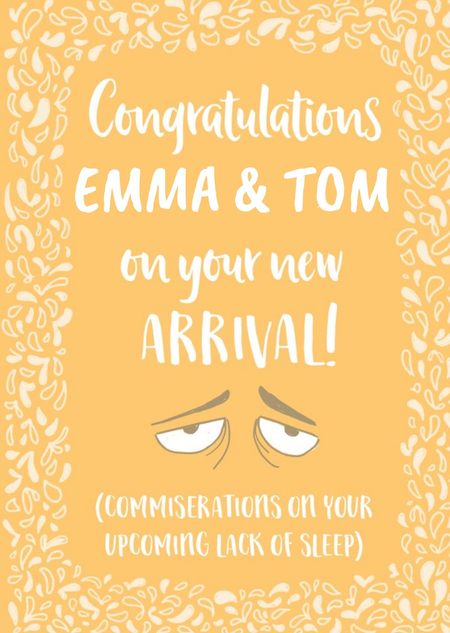 Moonpig New Baby - Humour Quotes - Congratulations On Your New Arrival Ecard