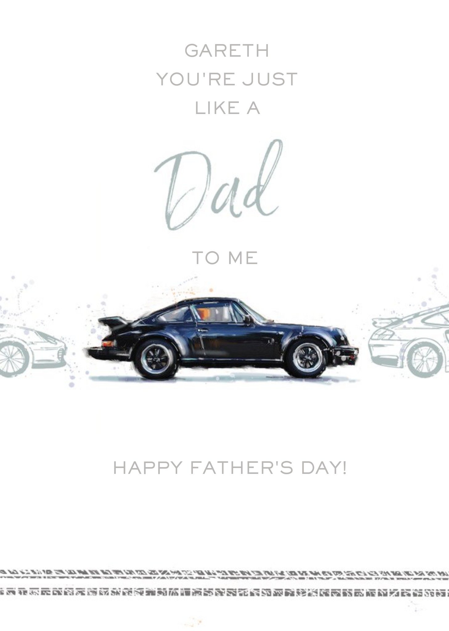 Ling Design Like A Dad To Me Father's Day Car Card