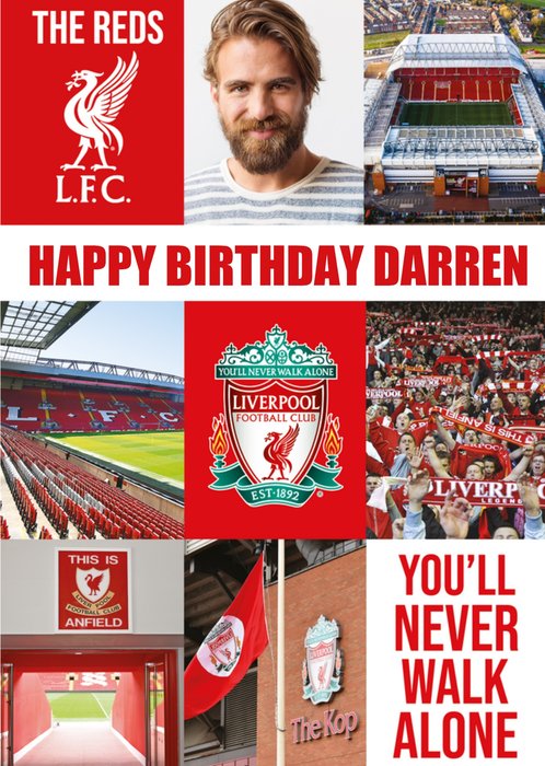 Liverpool Happy Birthday Youll Never Walk Alone Card