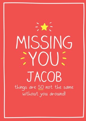 Happy Jackson Missing You Thinking Of You Card
