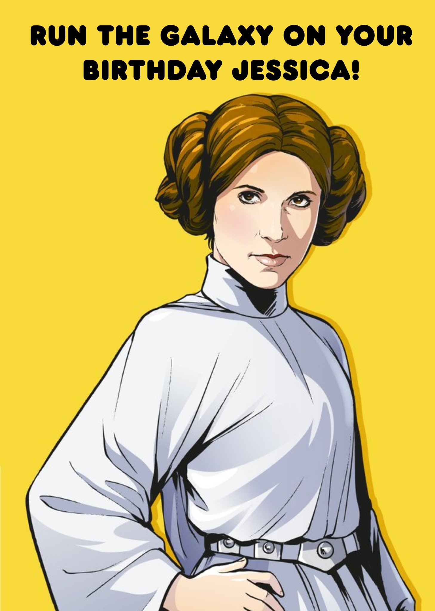 Disney Birthday Card - Star Wars - Princess Leia Ecard
