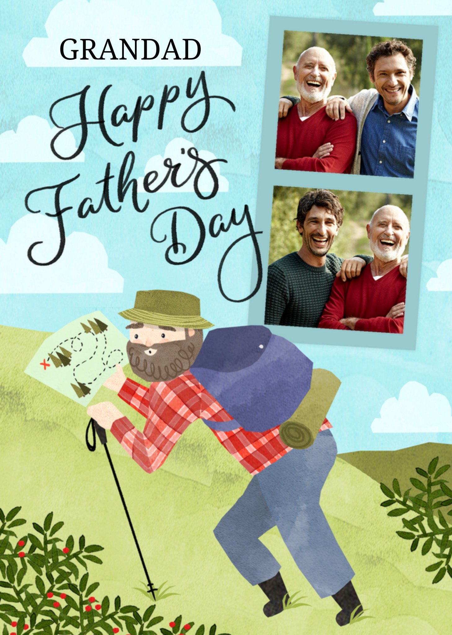 Okey Dokey Grandad Hiking Father's Day Card