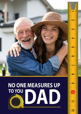 Gift Delivery Father's Day Tape Measure Photo Upload Card