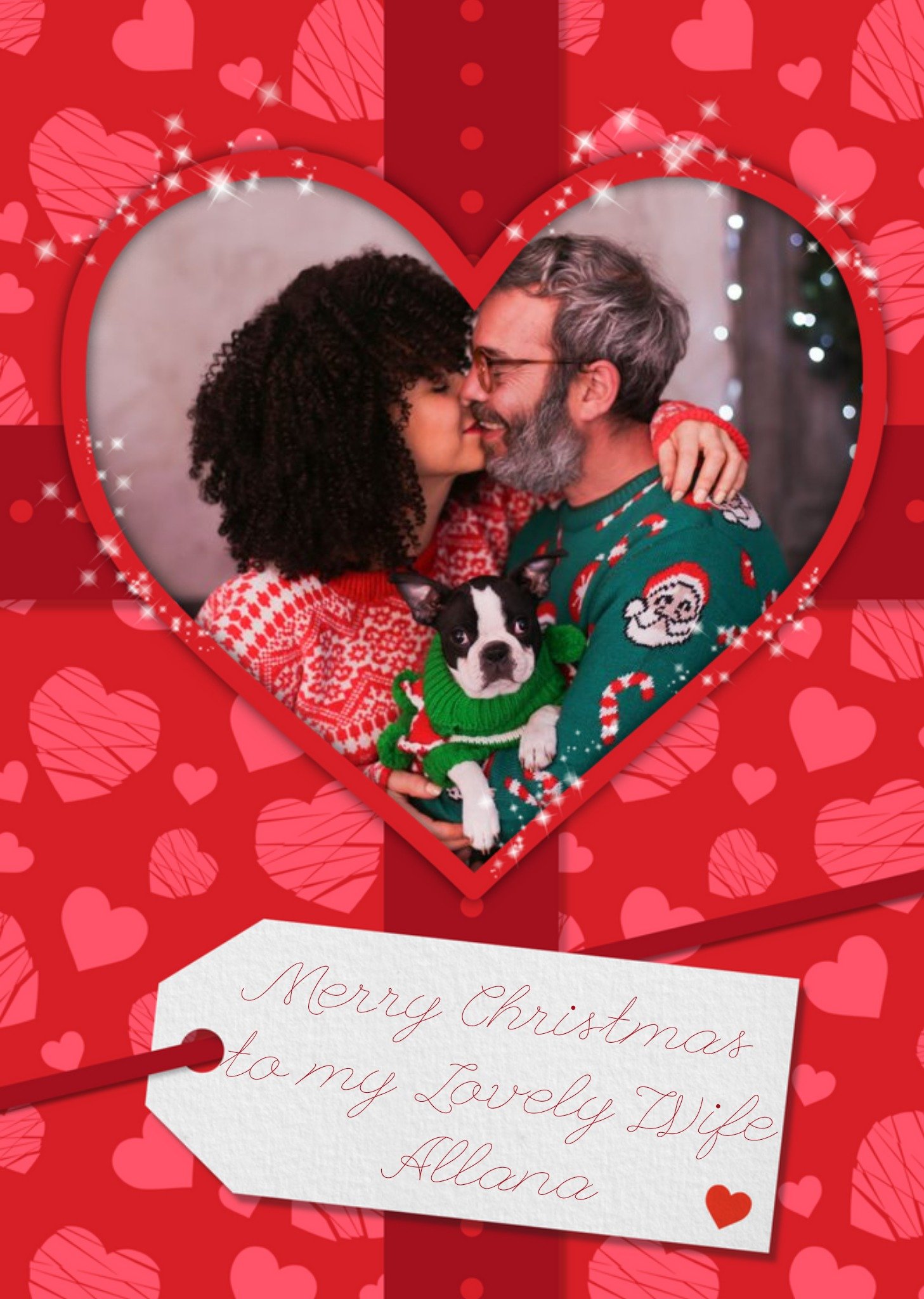 Love Actually To My Lovely Wife Photo Upload Christmas Card Ecard