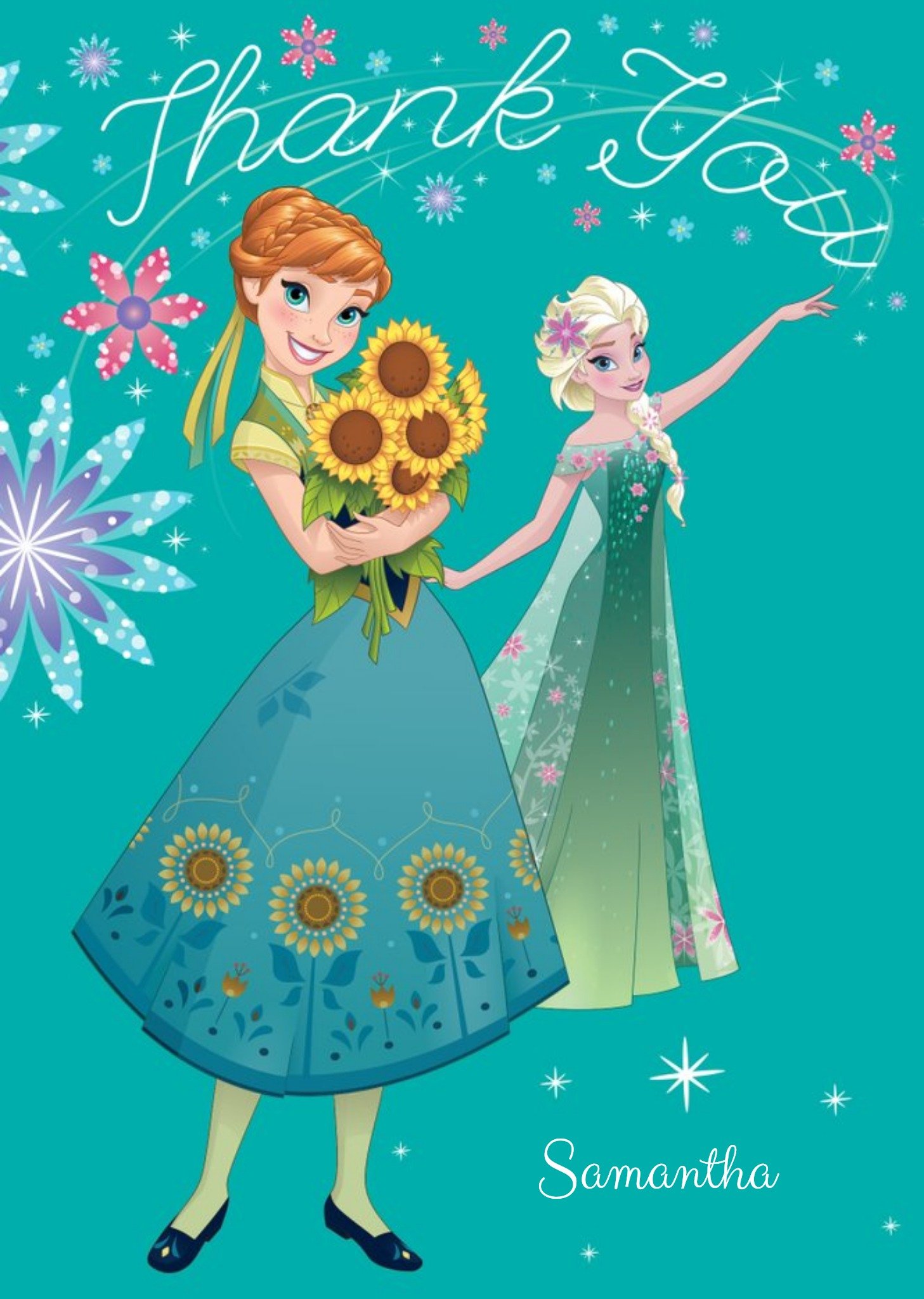 Disney Princesses Thank You Ecard