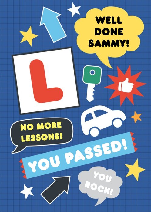 Shout Out Personalised Passed Driving Test Card