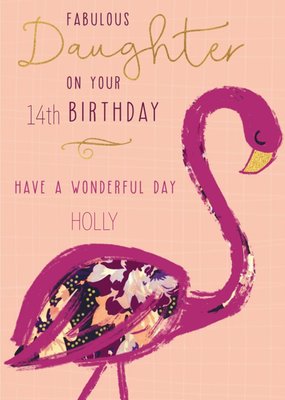 Pigment Bird Cute Daughter Birthday Card