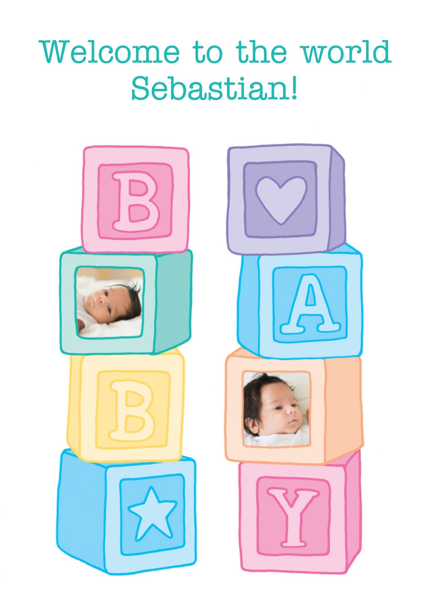 New Baby Photo Upload Card