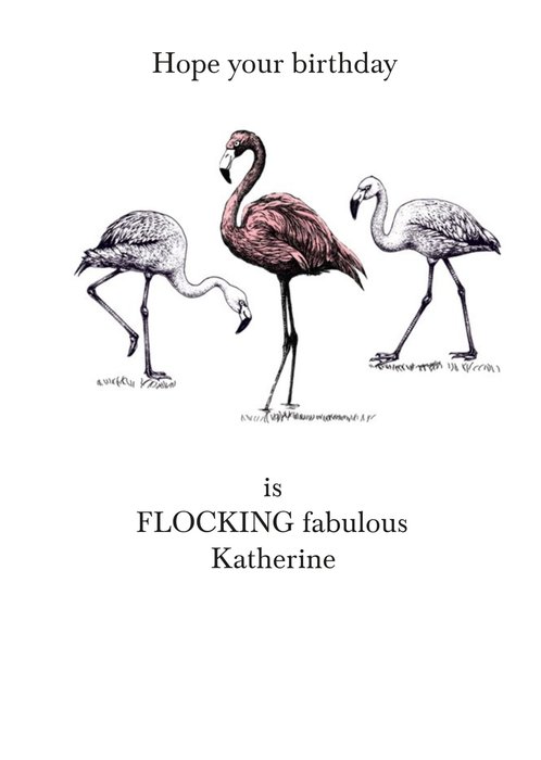 Birthday Card - Birds - Fabulous