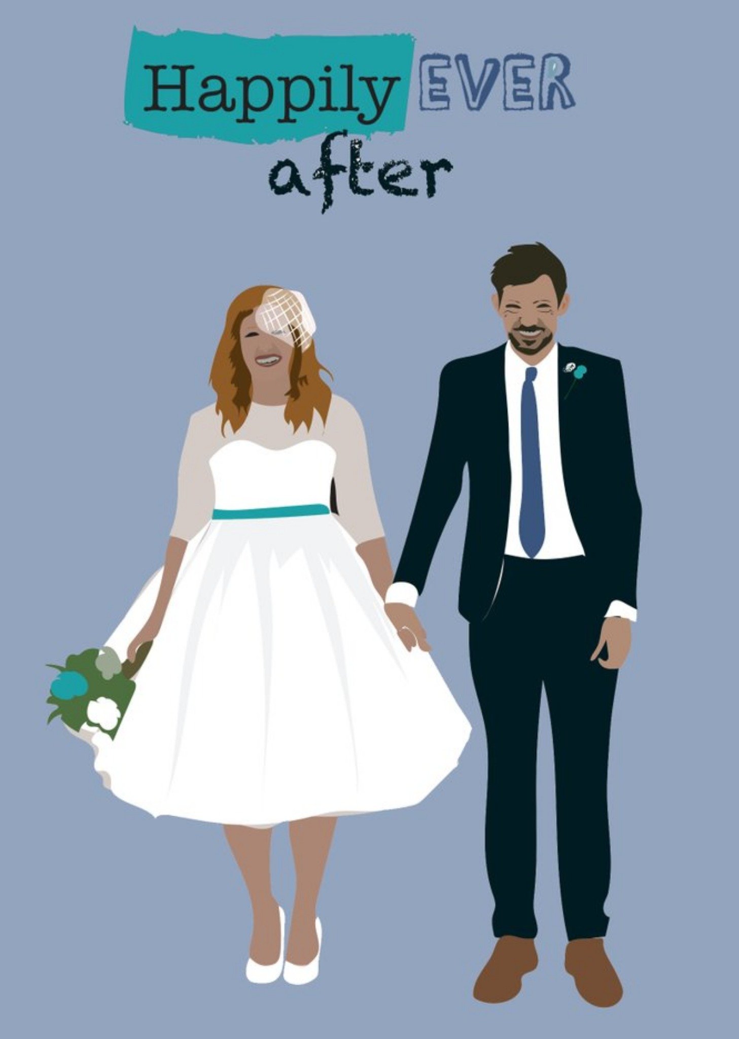 Illustrated Happy Ever After Card Ecard