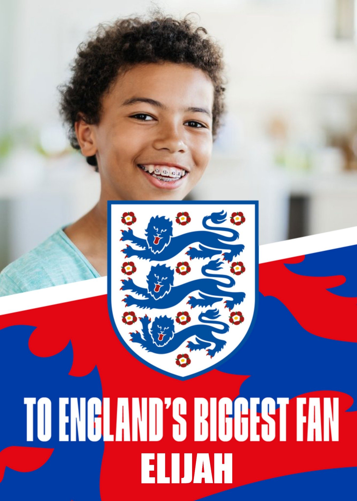 Danilo England Football Team Photo Birthday Card Ecard