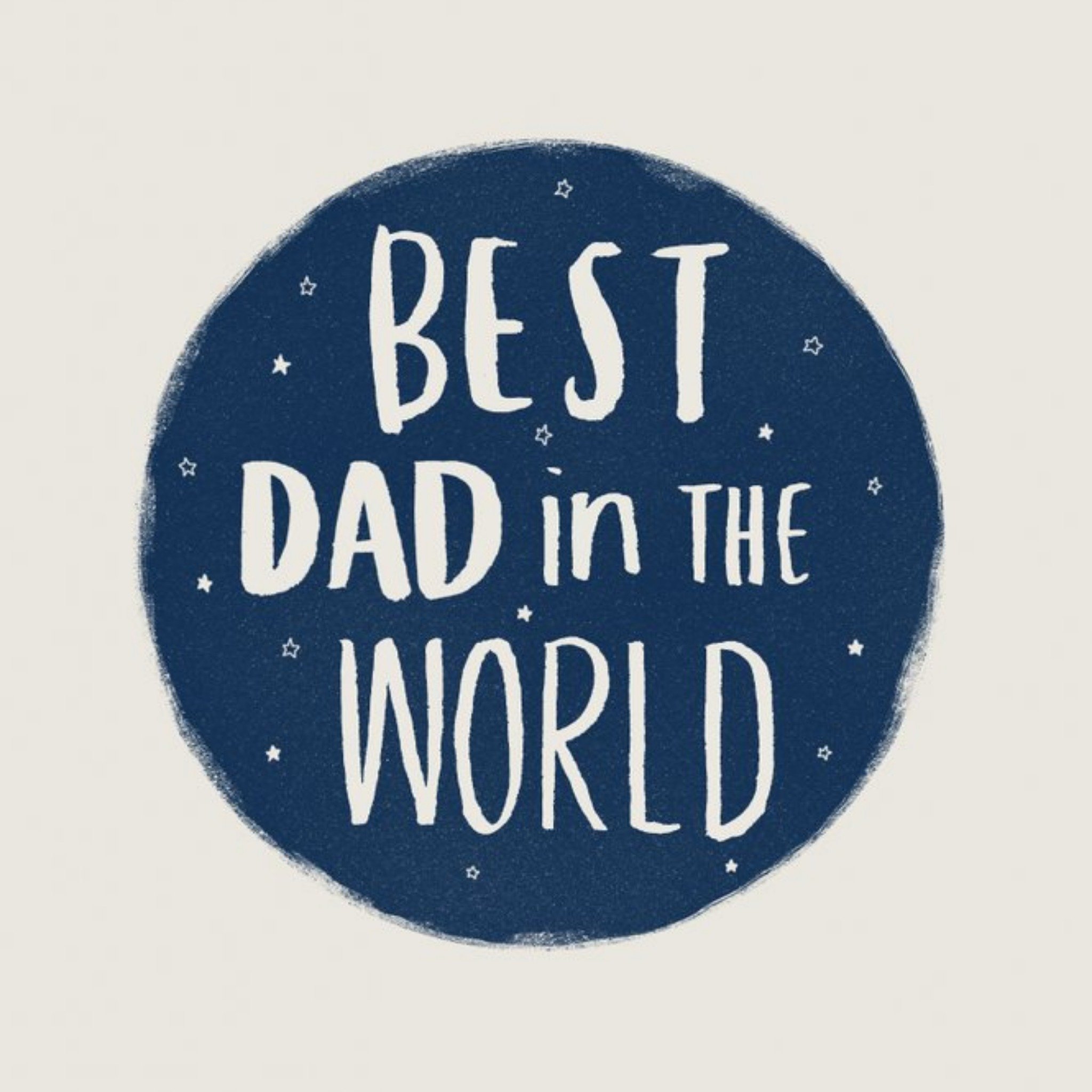 Best Dad In The World Card, Square