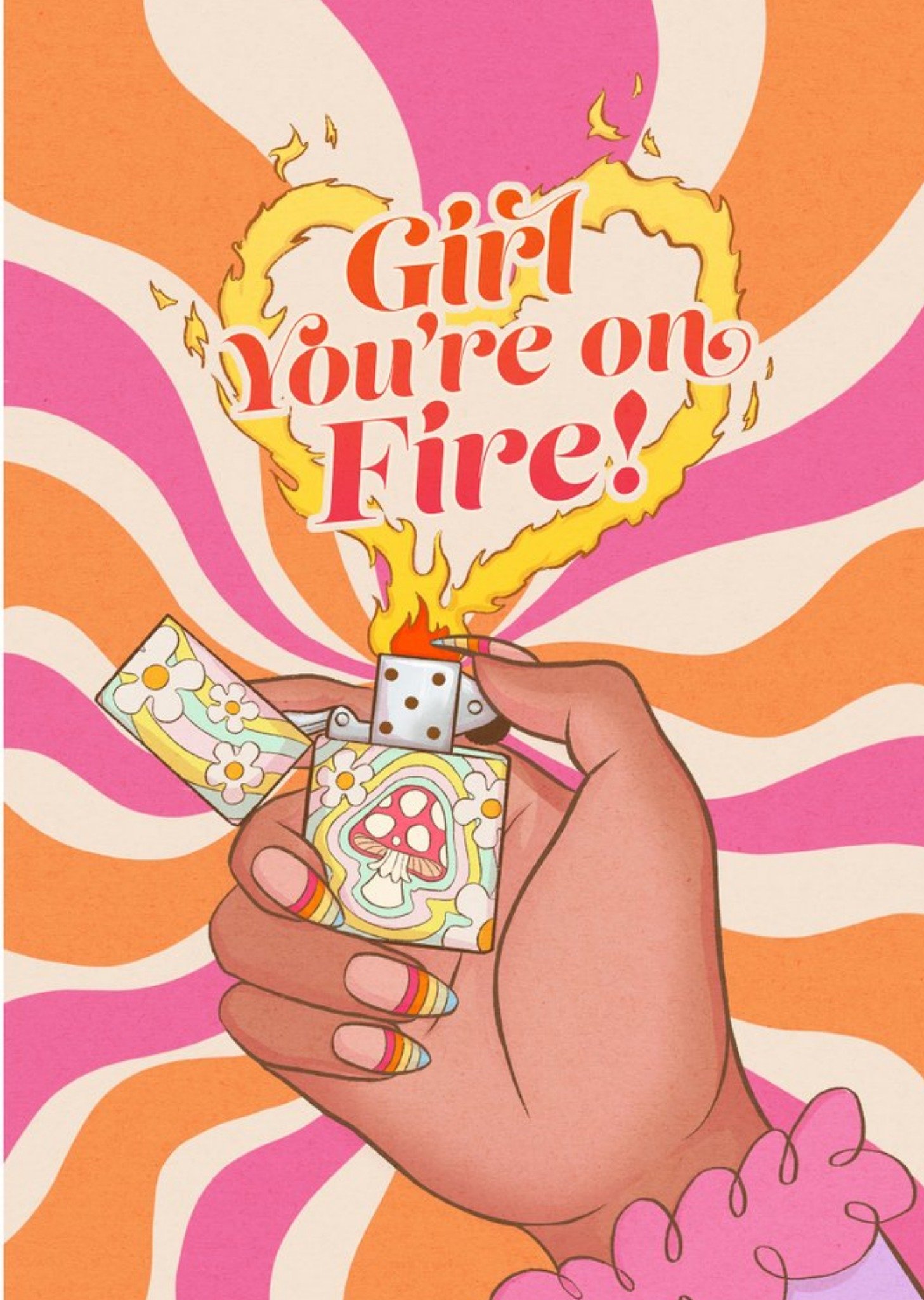 Girl You're On Fire Card Ecard