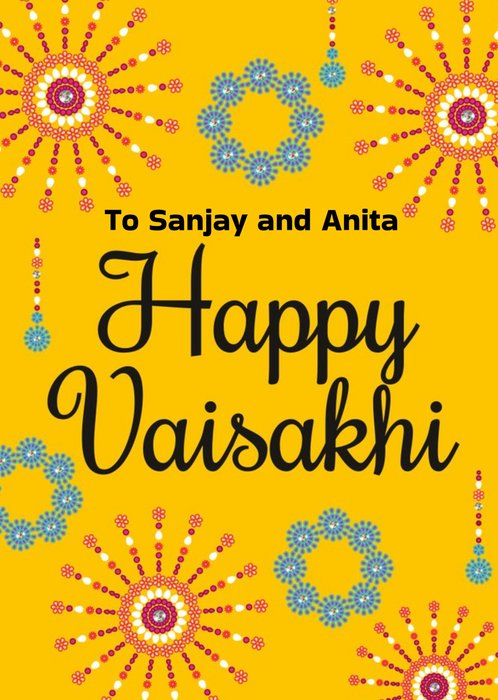 Happy Vaisakhi Solar New Year Card