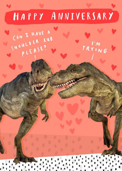 Happy Anniversary Dinosaur Card