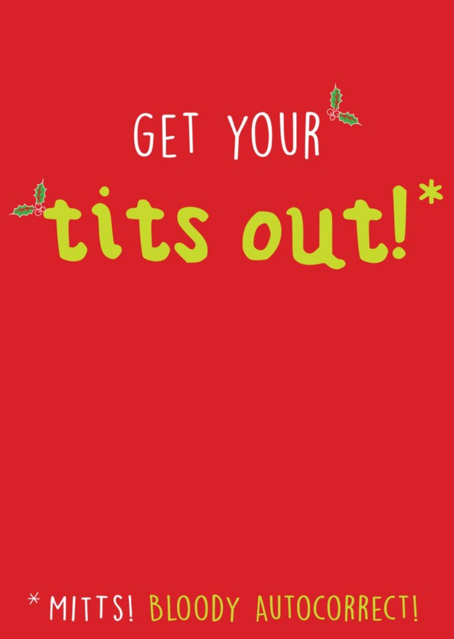 Moonpig Get Your Mitts Out Funny Rude Christmas Card Ecard