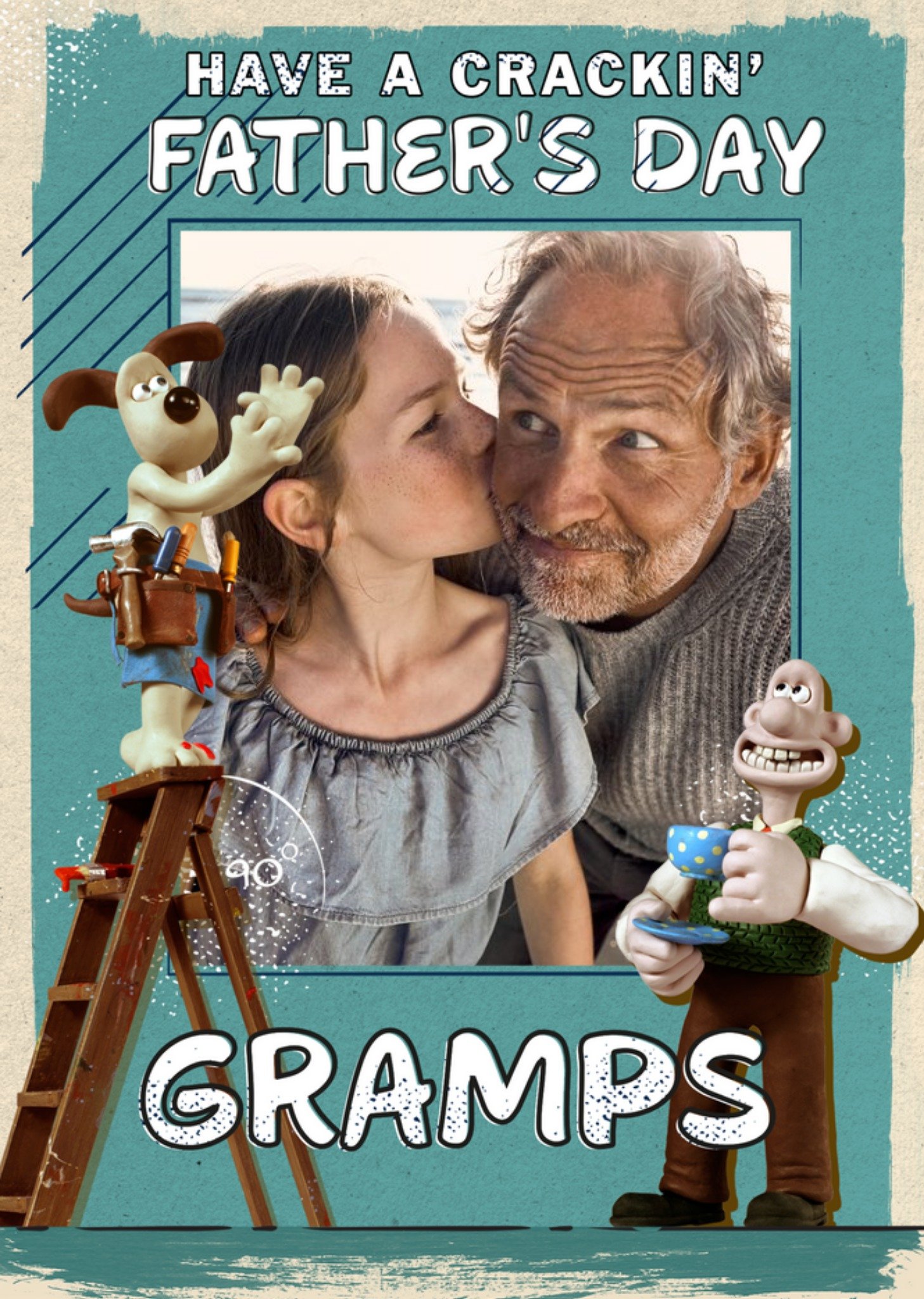 Wallace And Gromithave A Crackin Fathers Day Gramps Card, Large
