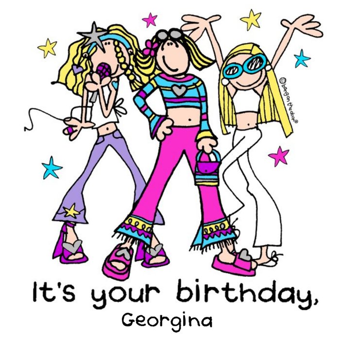 Groovy Chick Its Your Birthday Card Moonpig