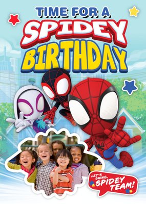 Spidey and Amazing Friends Time for A Spidey Birthday Card