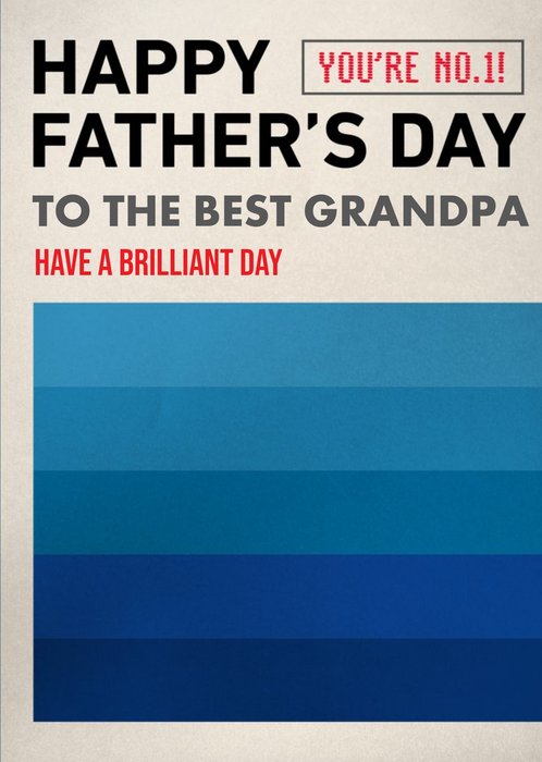 To The Best Grandpa Father's Day Card