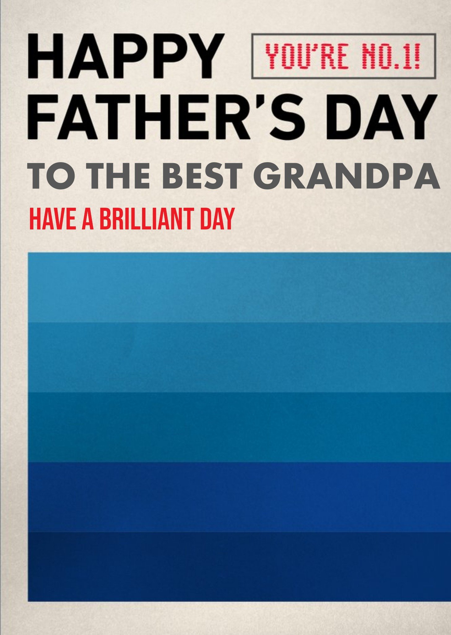 Moonpig To The Best Grandpa Father's Day Card, Large