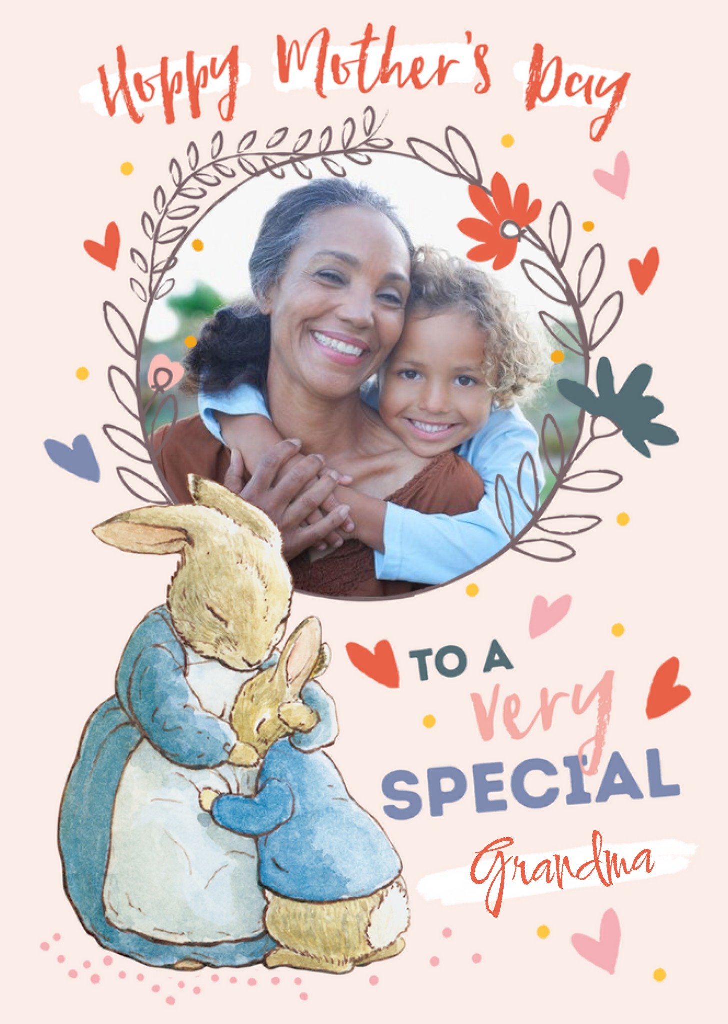 Peter Rabbit To A Very Special Grandma Mother's Day Card, Large