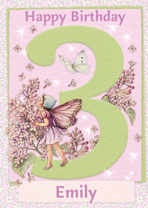 Flower Fairies 3rd Birthday Card