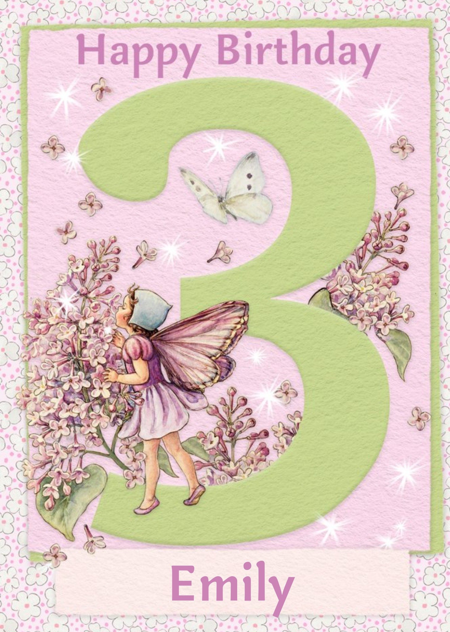 Flower Fairies 3rd Birthday Card Ecard