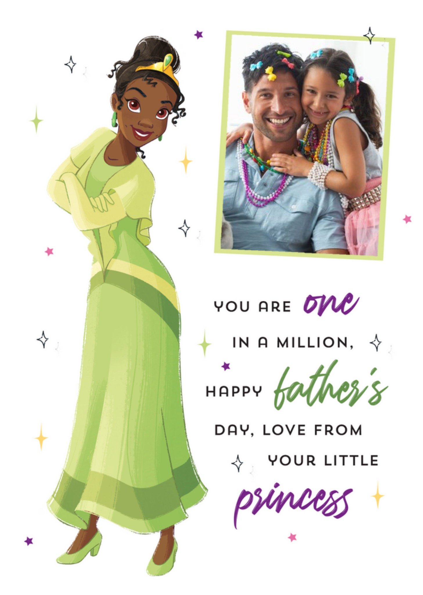 Disney Princess And The Frog Photo Upload Father's Day Card Ecard