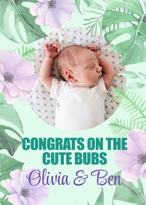 Citrus Bunn Illustration Congratulations Cute New Baby Australia Card