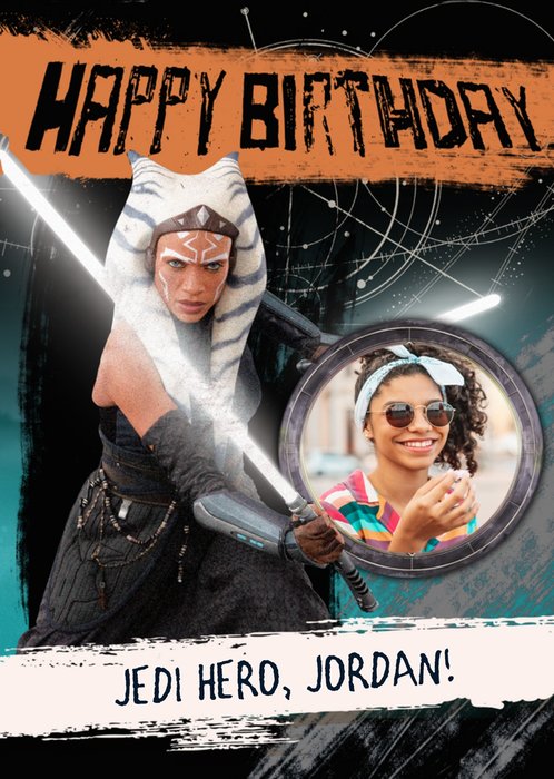 Ahsoka Star Wars Jedi Hero Birthday Card