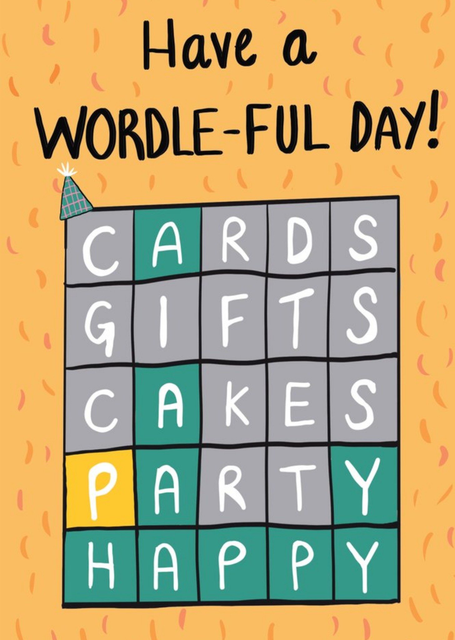 Moonpig Word Game Have A Wonderful Day Card, Large